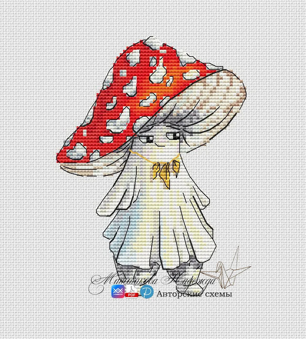 Fly agaric - PDF Cross Stitch Pattern