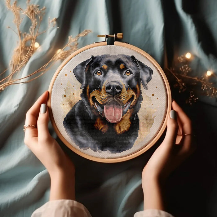 Rottweiler Comb - PDF Cross Stitch Pattern