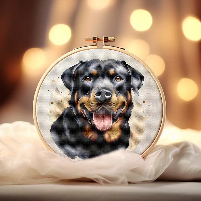 Rottweiler Comb - PDF Cross Stitch Pattern