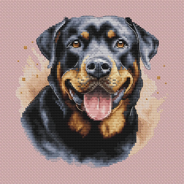 Rottweiler Comb - PDF Cross Stitch Pattern