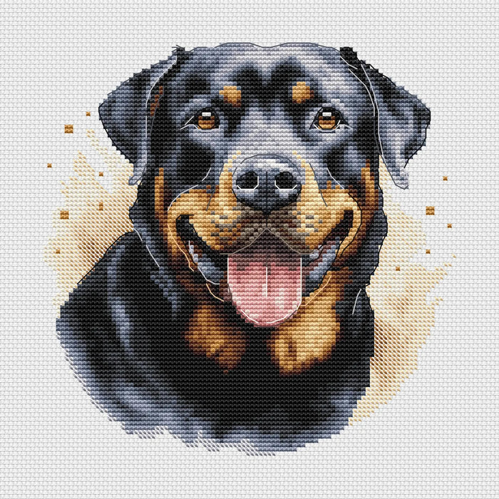 Rottweiler Comb - PDF Cross Stitch Pattern