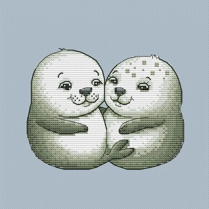 Hugging - PDF Cross Stitch Pattern