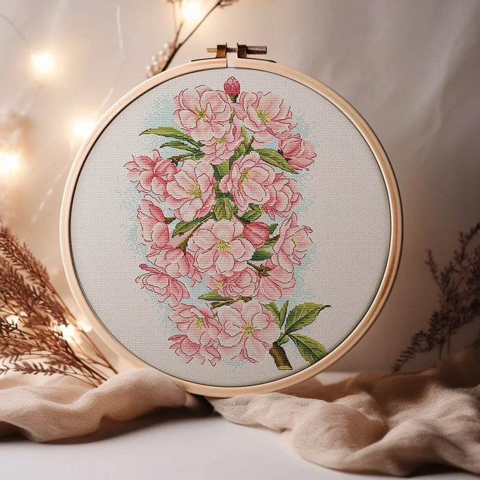 Cherry Blossom Comb - PDF Cross Stitch Pattern