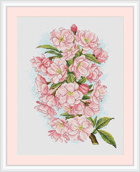 Cherry Blossom Comb - PDF Cross Stitch Pattern