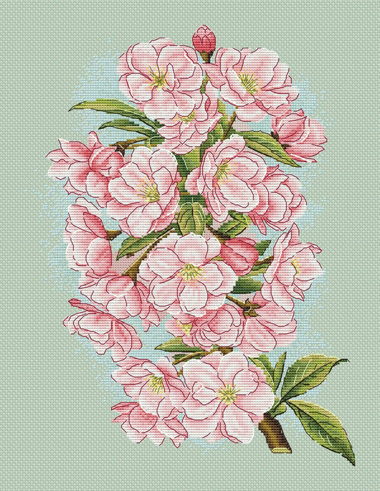 Cherry Blossom Comb - PDF Cross Stitch Pattern