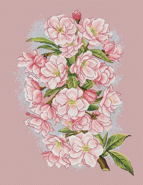 Cherry Blossom Comb - PDF Cross Stitch Pattern