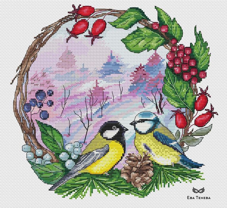 In the winter forest - PDF Cross Stitch Pattern