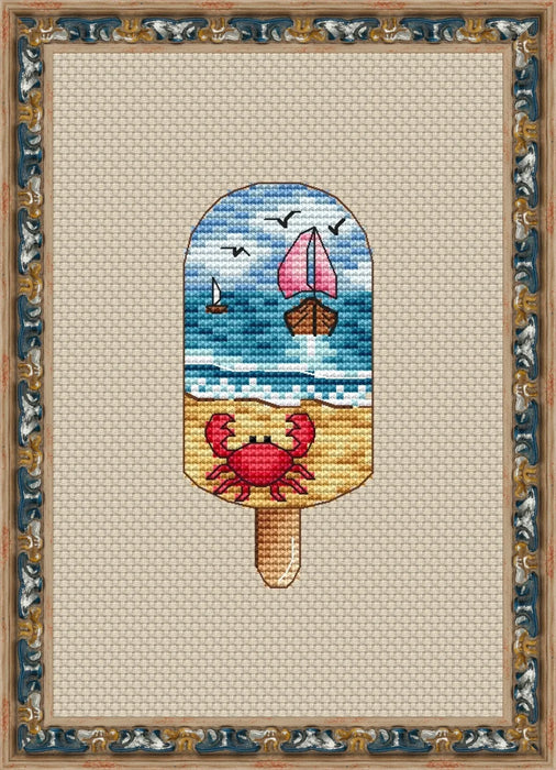 Ice Cream. Sea walk - PDF Cross Stitch Pattern