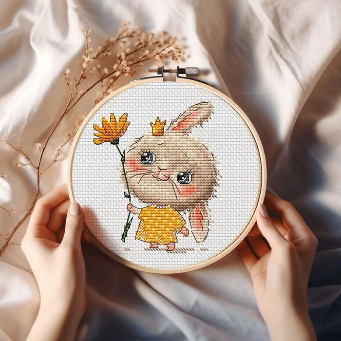 Bunny the Princess Comb - PDF Cross Stitch Pattern