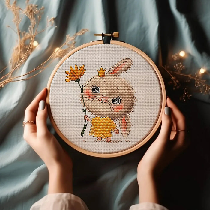 Bunny the Princess Comb - PDF Cross Stitch Pattern