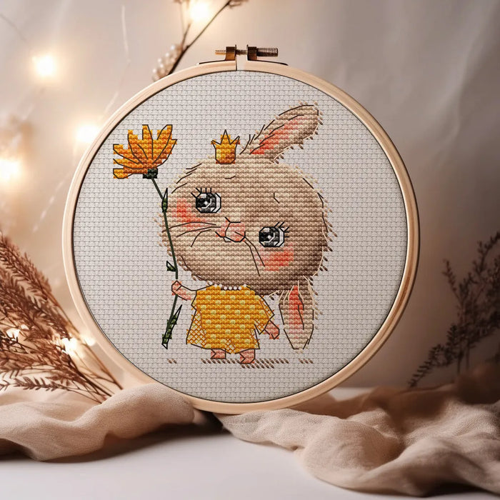 Bunny the Princess Comb - PDF Cross Stitch Pattern