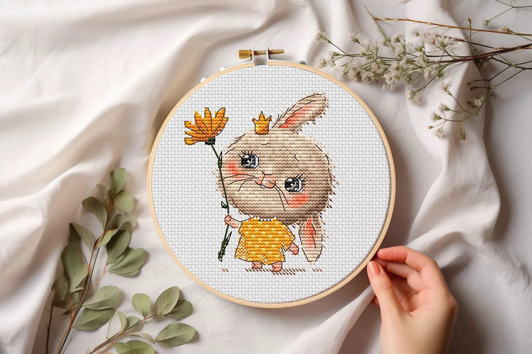 Bunny the Princess Comb - PDF Cross Stitch Pattern