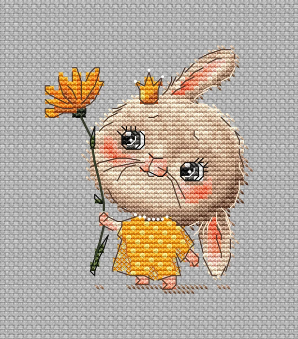 Bunny the Princess Comb - PDF Cross Stitch Pattern