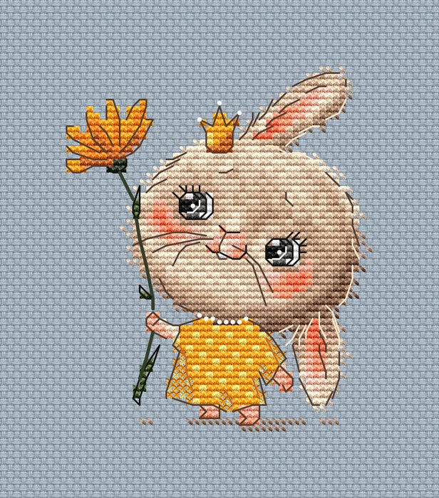 Bunny the Princess Comb - PDF Cross Stitch Pattern