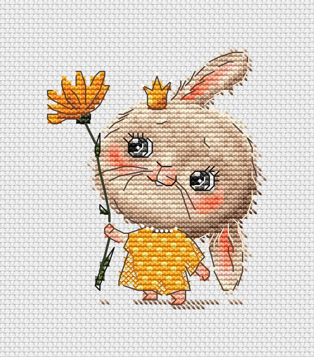 Bunny the Princess Comb - PDF Cross Stitch Pattern