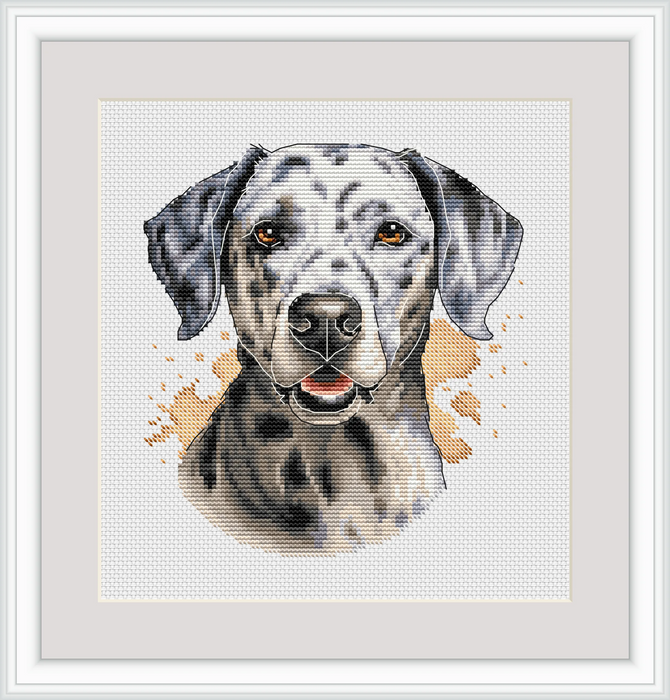 Dalmatian Dog Comb - PDF Cross Stitch Pattern