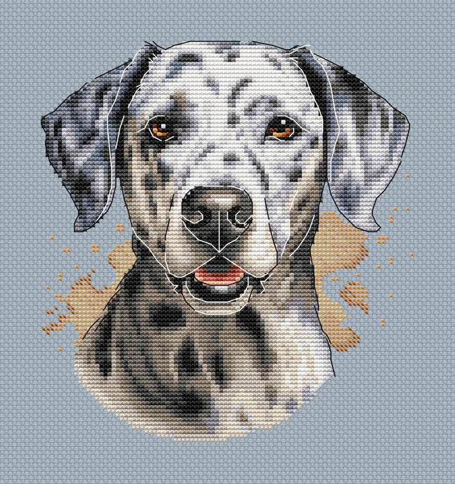 Dalmatian Dog Comb - PDF Cross Stitch Pattern