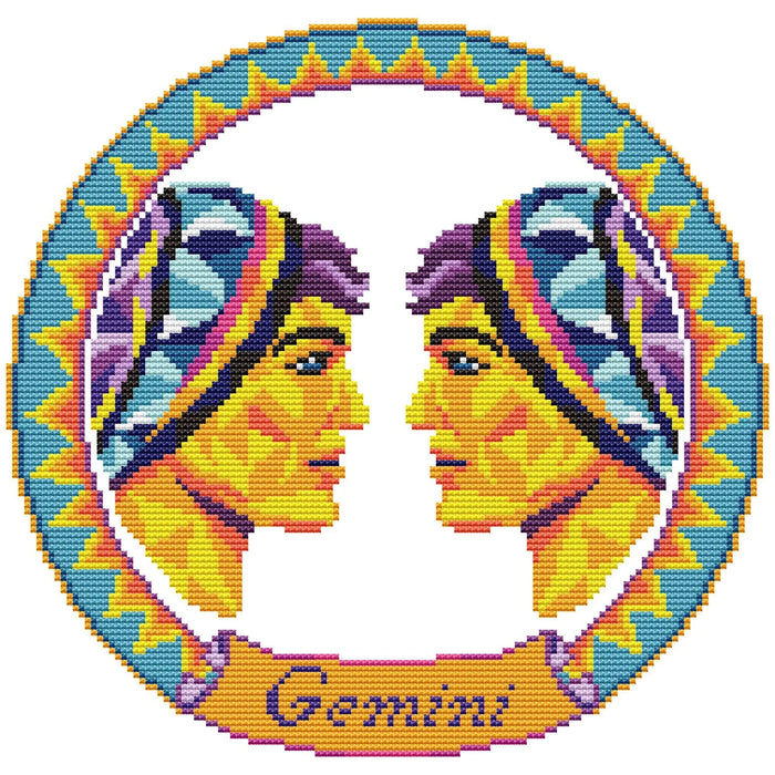 Gemini. Men - PDF Cross Stitch Pattern