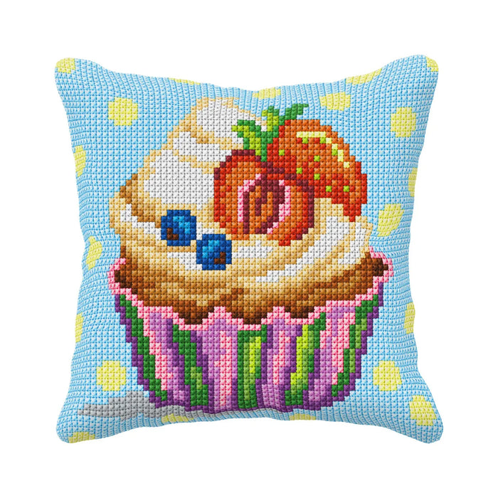 Cushion cross stitch kit  "Cupcake" 99082