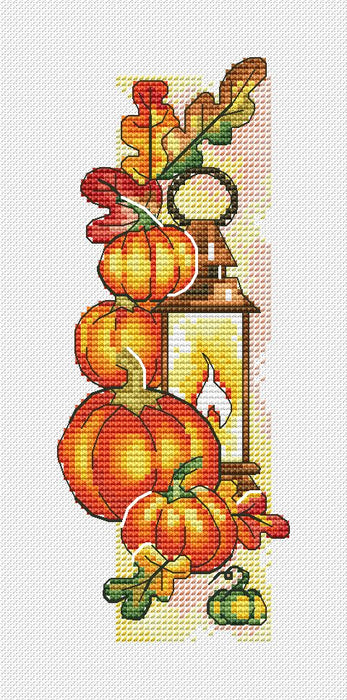 Autumn Lanterns. Pumpkins - PDF Cross Stitch Pattern