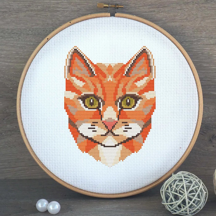 Ginger cat - PDF Cross Stitch Pattern