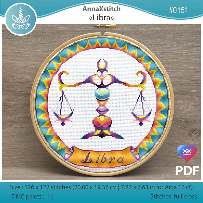 Libra - PDF Cross Stitch Pattern