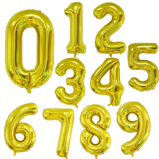 Golden Number Balloon Foil Balloon F07M1-78-4