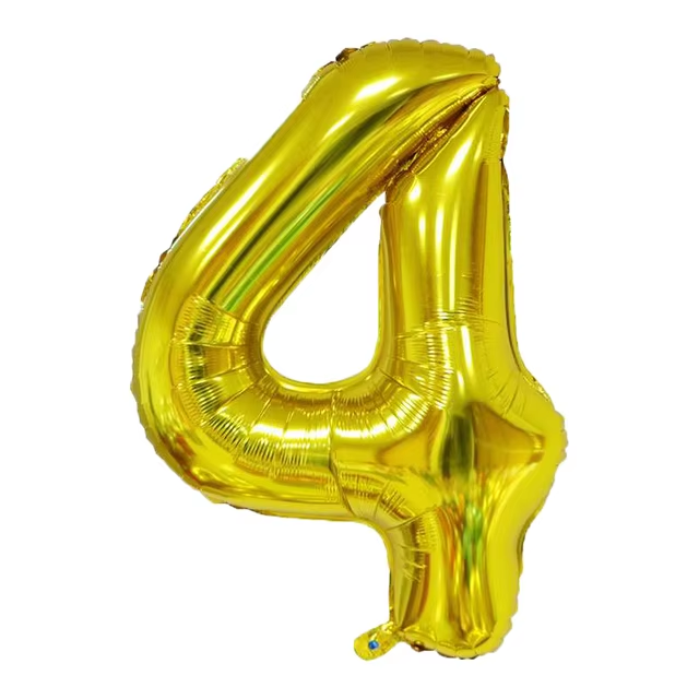 Golden Number Balloon Foil Balloon F07M1-78-4