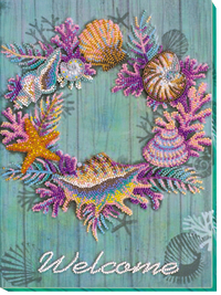 Bead Embroidery Kit - Wreath of shells