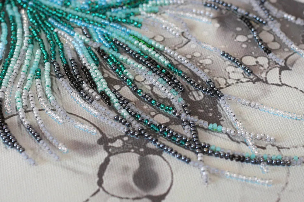 Bead Embroidery Kit - Aquamarine