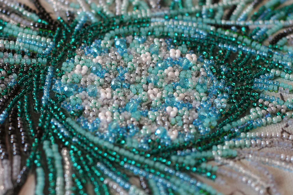 Bead Embroidery Kit - Aquamarine