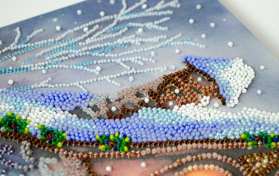 Bead Embroidery Kit - When winter blows cold