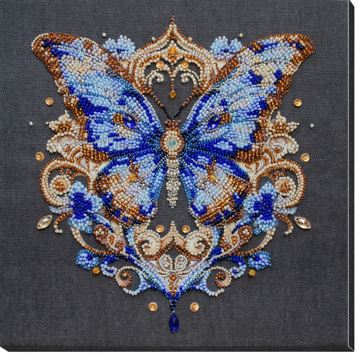 Bead Embroidery Kit - Luxurious sapphire