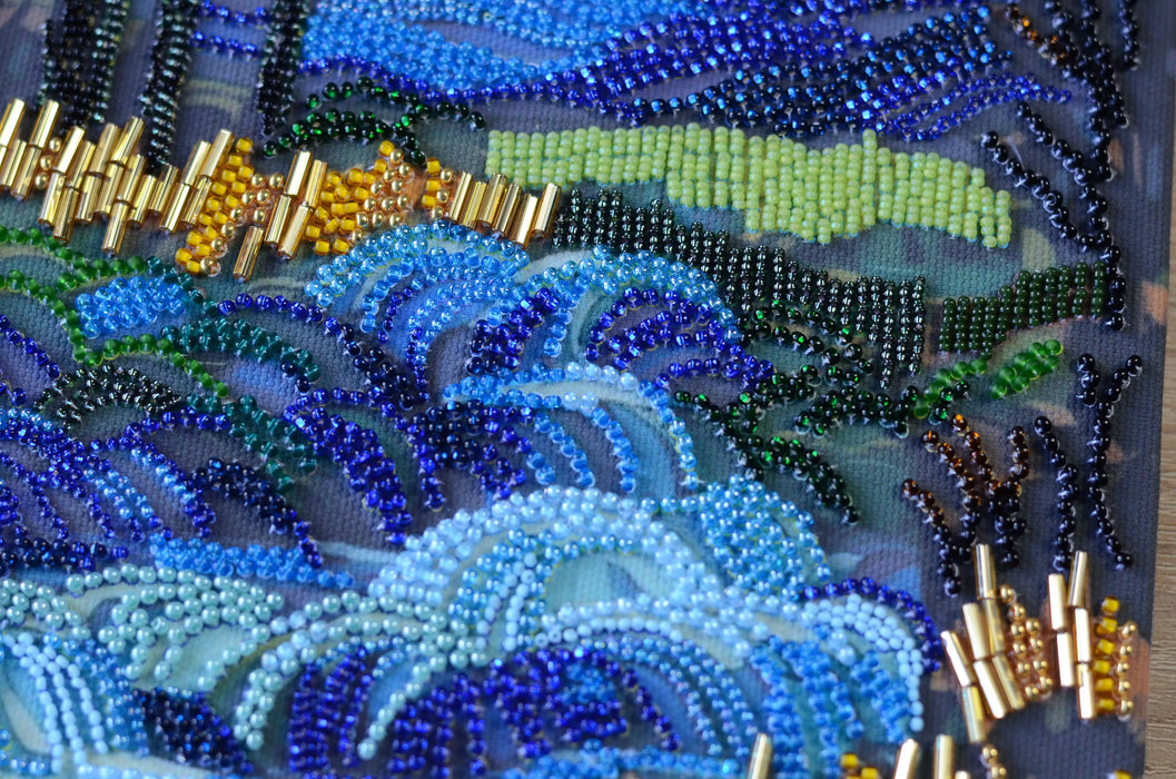 Bead Embroidery Kit - There behind the waterfall