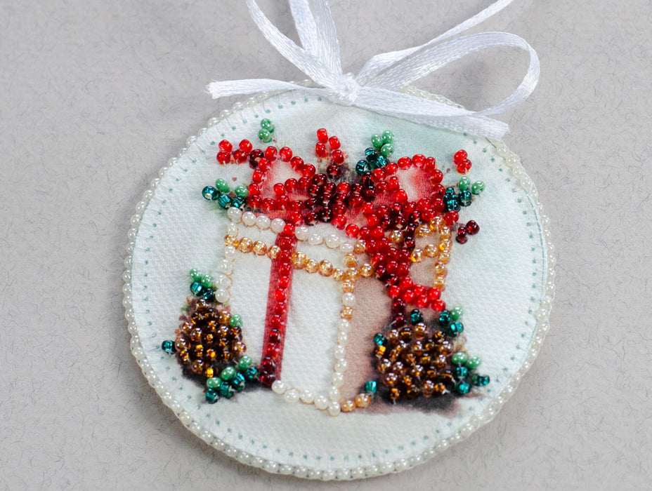 Bead Embroidery Decoration - New Year's gift ABT-034