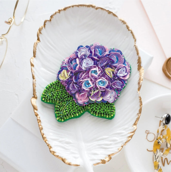 Bead Embroidery Decoration Beautiful hydrangea AD-065