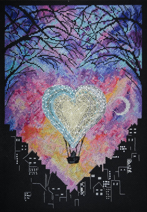 Cross-stitch kit Love in heaven AH-174