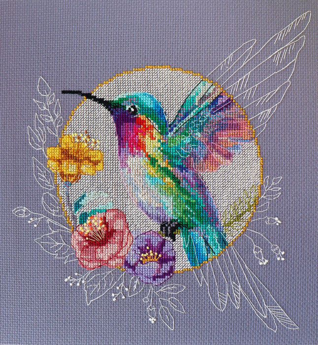 Cross-stitch kit Bird of paradise AH-203