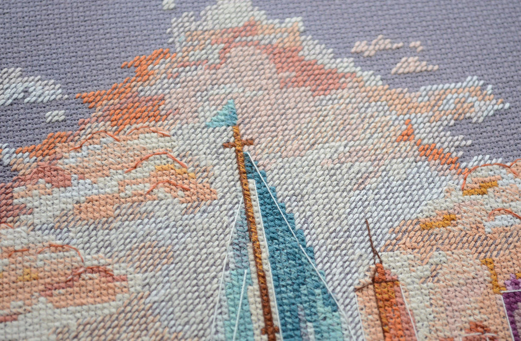 Cross-stitch kit - On the waves of adventure AH-231