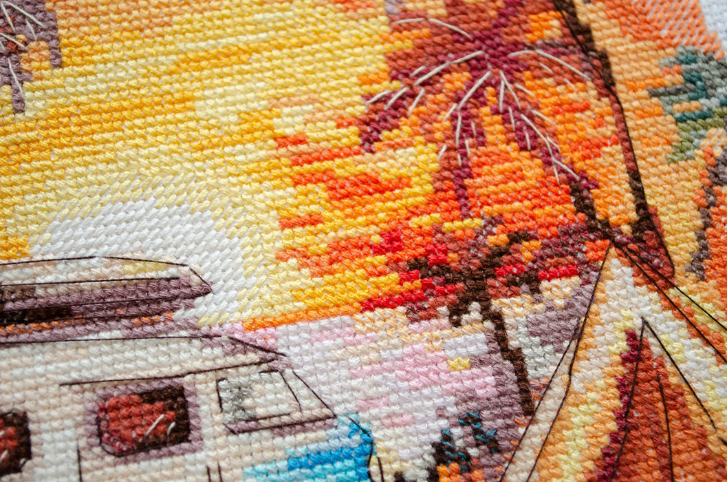 Cross-stitch kit - Beach adventures AH-241