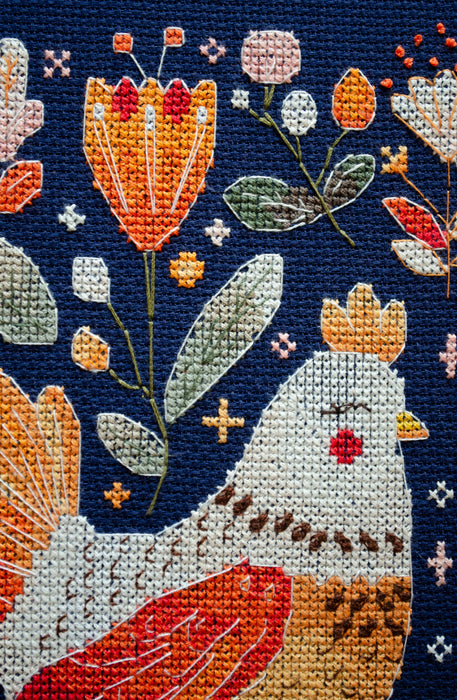 Counted Cross-stitch kit - Best hen friends AH-247