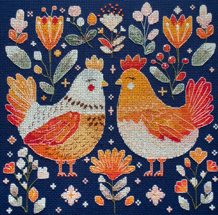 Counted Cross-stitch kit - Best hen friends AH-247