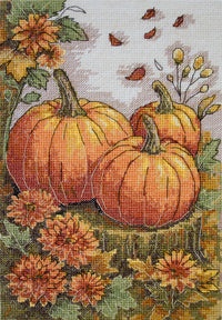 Cross-stitch kit - Autumn garden palette AH-289