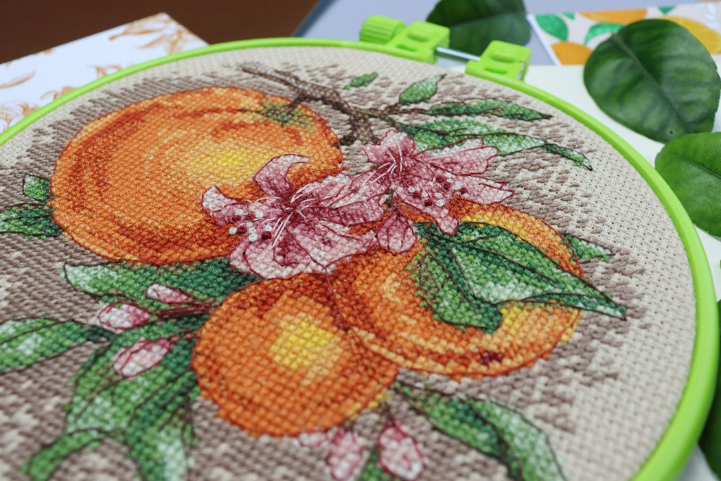 Cross-stitch kit Citrus notes AHM-076