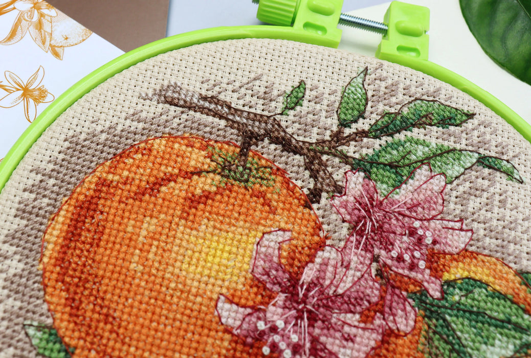 Cross-stitch kit Citrus notes AHM-076