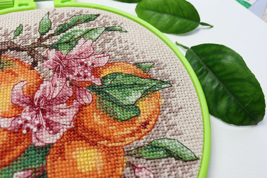 Cross-stitch kit Citrus notes AHM-076