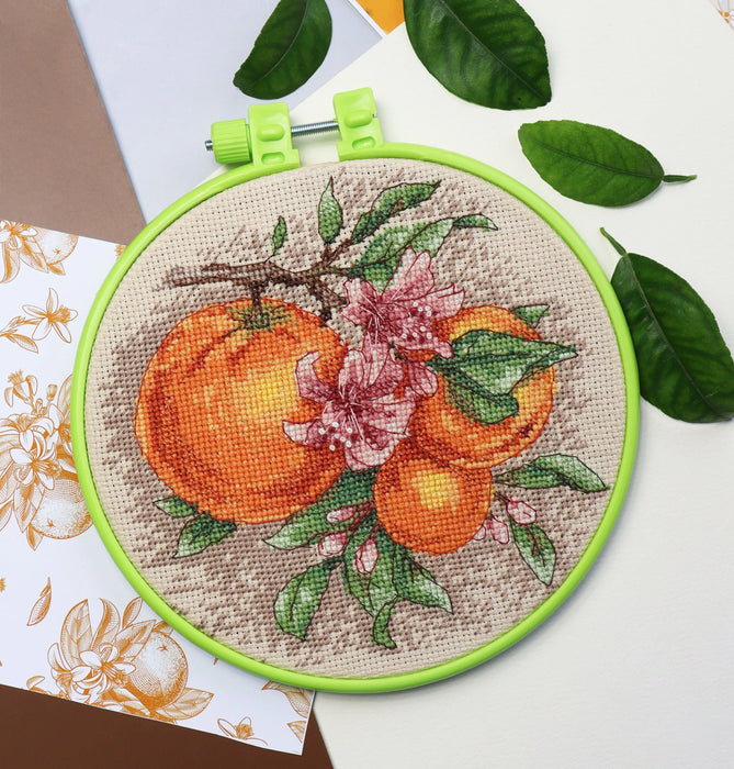 Cross-stitch kit Citrus notes AHM-076