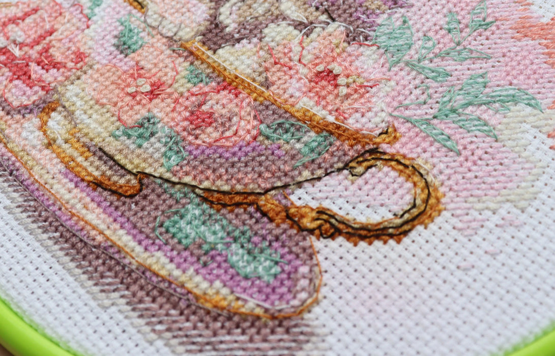 Cross-stitch kit Tea party AHM-077