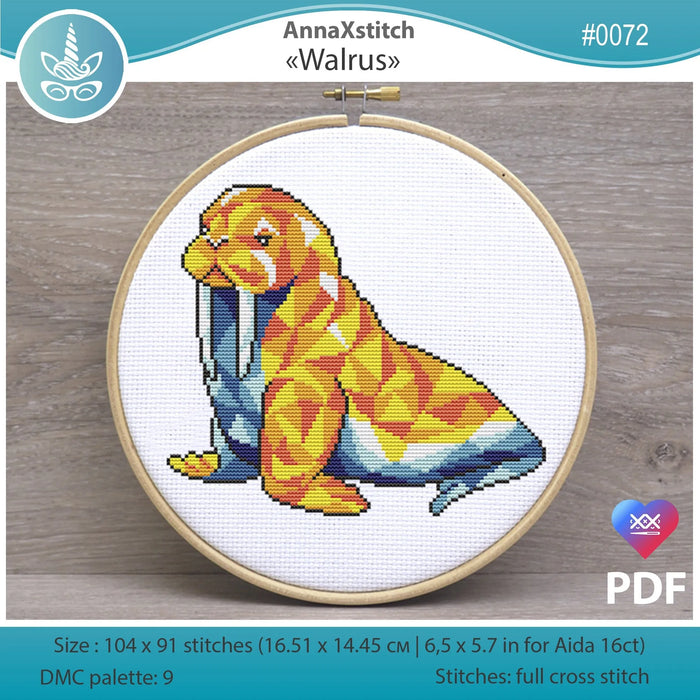 Walrus - PDF Cross Stitch Pattern