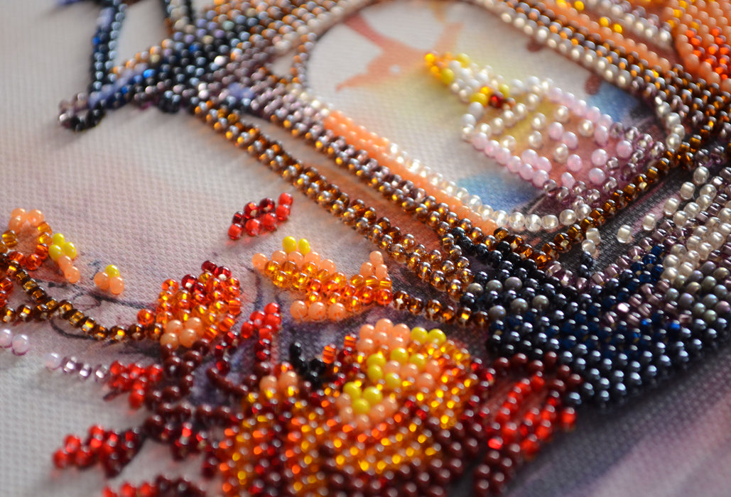 Bead embroidery kit - Autumn light AMB-109